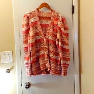 Love shack fancy pink cardigan